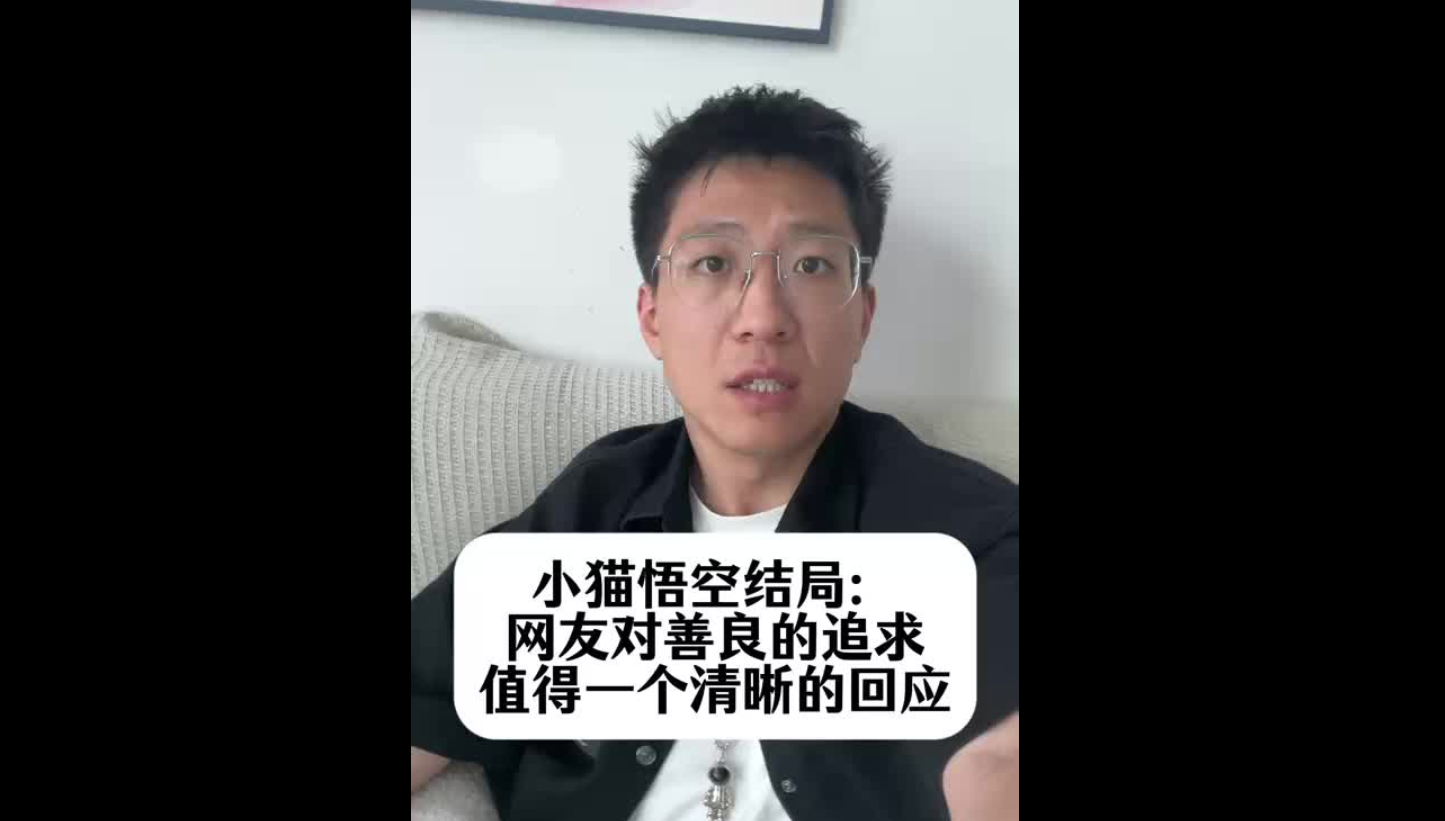 小貓悟空結(jié)局：網(wǎng)友對(duì)善良的追求，值得一個(gè)清晰的回應(yīng)